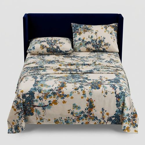 Tribeca Living Deep Pocket Cotton Sateen Sheet Set in Casablanca Multi Print